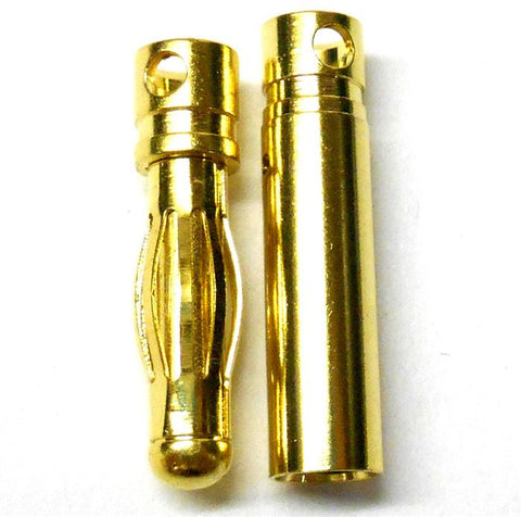 C0403 RC Connector 4mm 4.0mm Gold Plated Male and Female Bullet Banana x 1 Set