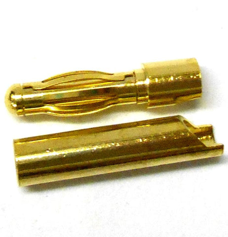 C0404 RC Connector 4mm 4.0mm Gold Plated Male and Female Bullet Banana x 1 Set