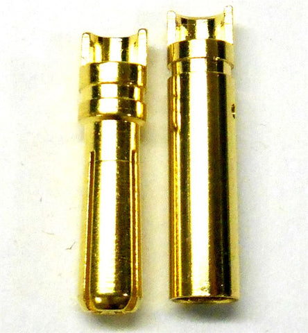 C0405N RC Connector 4mm 4.0mm Gold Plated Male and Female Bullet Banana x 1 Set