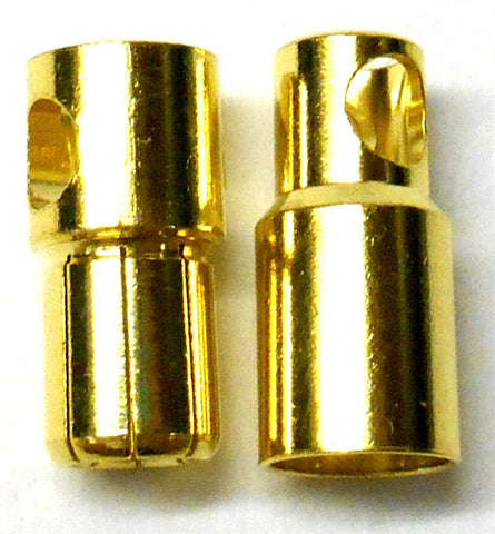 C0601 RC Connector 6mm Gold Plated Male and Female Bullet Banana x 1 Set