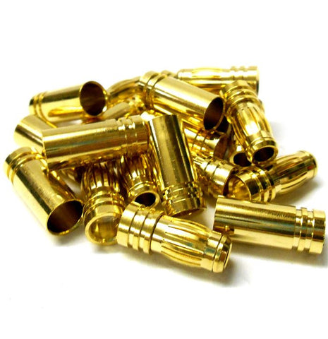 C0701x10 RC Connector 7mm Gold Plated Male and Female Bullet Banana x 10 Set