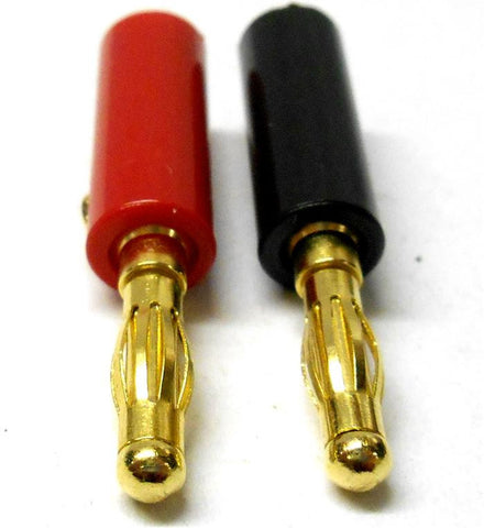 C0108 RC 4.0mm 4mm Gold Red And Black Bullet Connectors x 1 Set