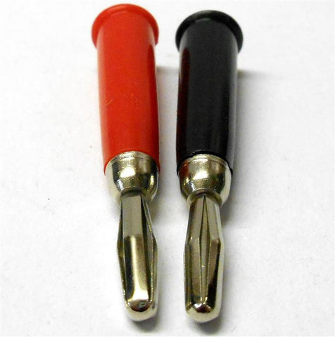 C0109 RC 4mm 4.0mm Nickel Red And Black Bullet Connectors x 1 Set