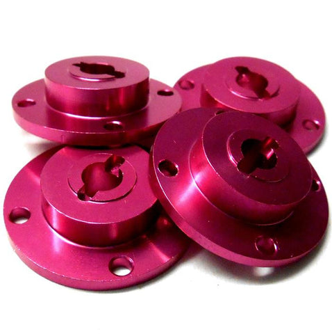 L11013 1/10 Scale RC Wheel Hubs x 4 Pink 29. 76mm OD - 7. 52mm Wide