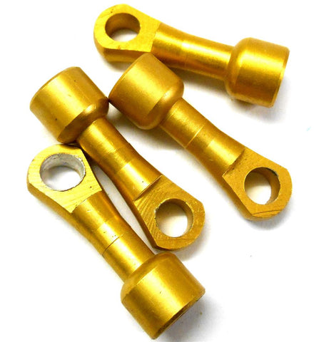 L11058 RC 1/8 Alloy Gold Track Rod Ends M3 3mm x 4 38mm Clockwise Right Hand