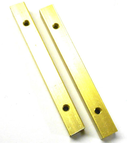 L11060 1/10 1/8 Scale Alloy Support Block Bridge x 2 M3 3mm Threaded Yellow 73mm