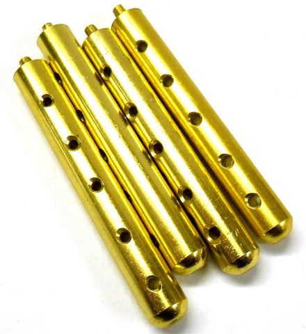 L11071 1/10 1/8 Scale Alloy Yellow Body Shell Cover Post Stand x 4 70mm