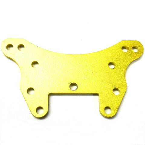 L11075 1/10 Scale Car Front Shock Tower Mount Alloy Plate x 1 Yellow Gold