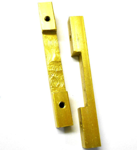 L11078 1/10 1/8 Scale Alloy Support Block Bridge x 2 M3 3mm Threaded Yellow 70mm