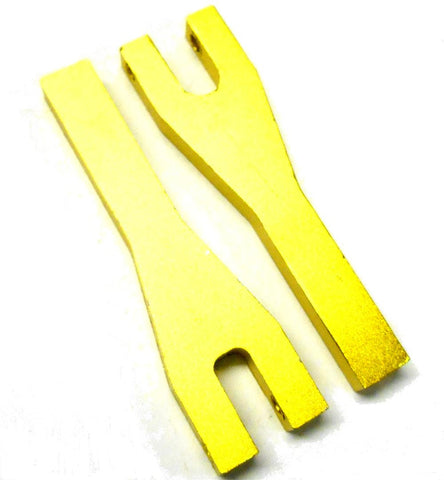 L11080 1/10 Scale Lower Suspension Susp Arm x 2 Yellow Gold 70mm
