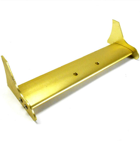 L11092 1/8 Scale Buggy / Truggy RC Rear Wing Spoiler Alloy Gold 210mm long