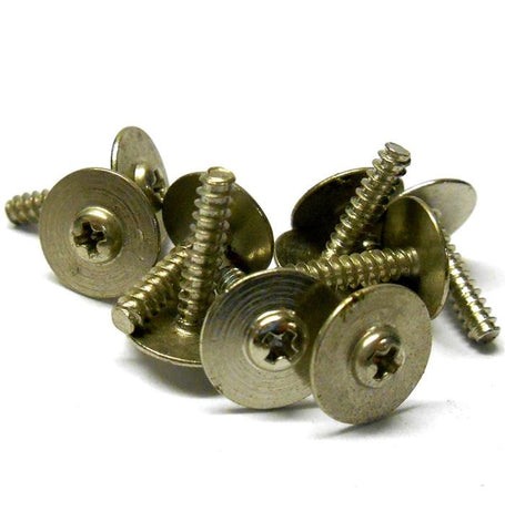 L4255 M3 3mm x 12mm Self Tapping Flanged Washer Screw x 10 Silver Cross Head
