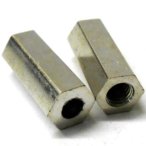 L6121 1/10 Scale Gearbox Connector Support Bridge Hex Tube x 2 Silver Alloy M5