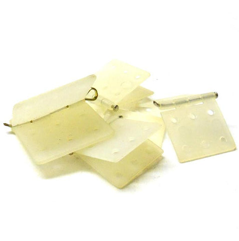 L6123 1/10 Scale Fixing Plate Bracket x 4 Plastic White