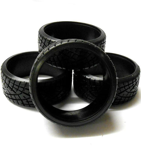 LT-Tyre-004-a 1/10 Scale Racing Touring Car Plastic Hard Drift Tyres Tires x 4
