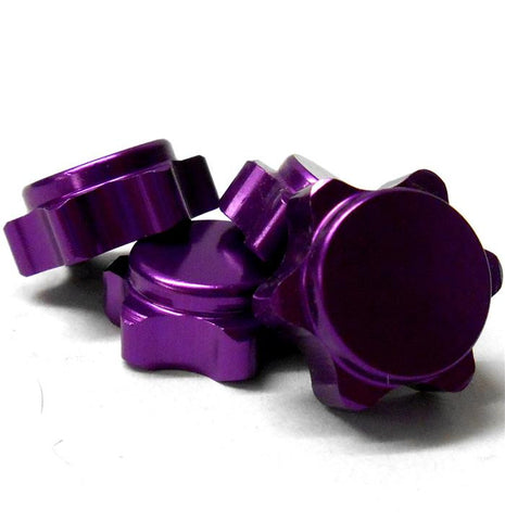 T10051 1/8 RC M17 17mm Alloy Wheel Nut Caps Purple x 4 M12 12mm Thread